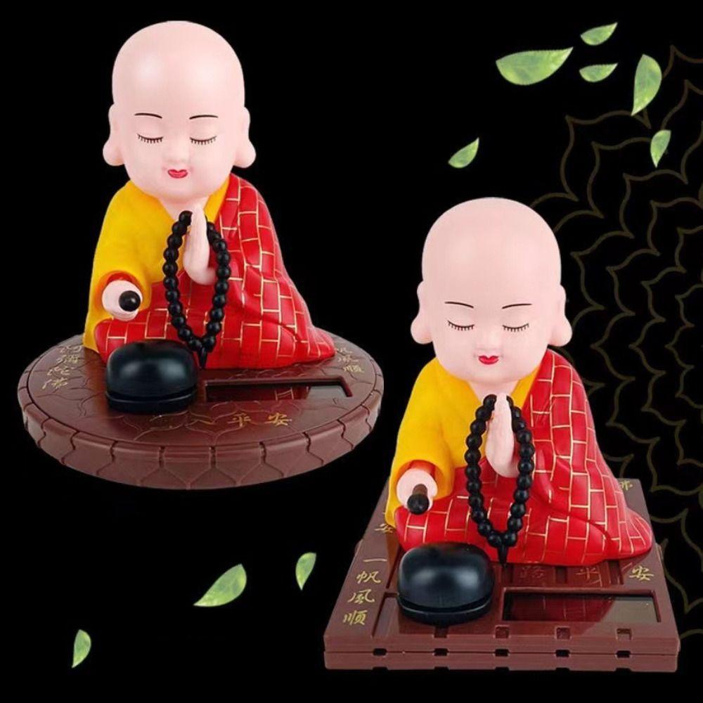 Reichtum kommt Schlagende Holzfisch-Spielzeuge Andächtiges Gebet Schreibtisch Buddha-Statue Heim- und Bürodekoration