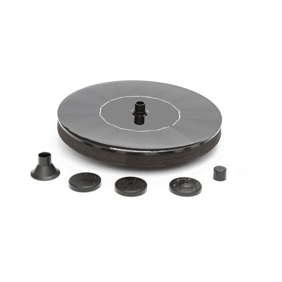 Solar Powered Garden Decor Floating Fountain Freestanding Bird Bath Water Pump