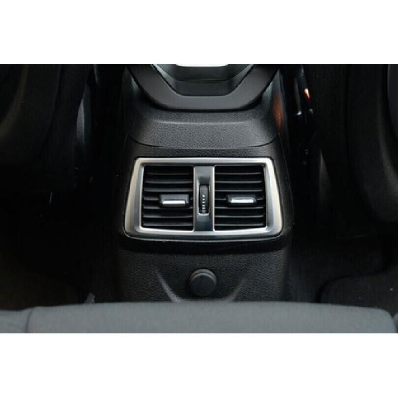 For BMW 2 Series Touring Matte Silver Frame Trim Inner Rear Seat Air Outlet Vent