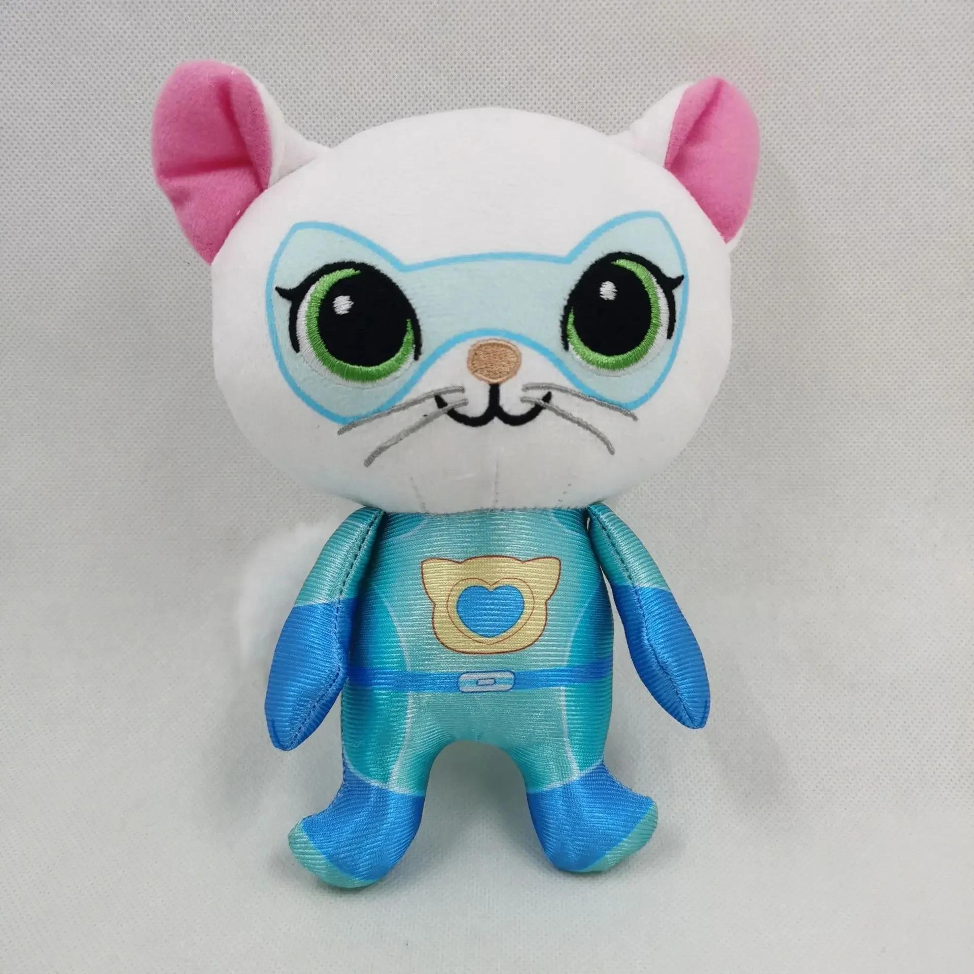 

Crystal Super Gentle Plush Toy Doll Blue Kitten Green Kitten Yellow Kitten Toy Super Kitties Team Anime Plush Playthings doll Children present красный