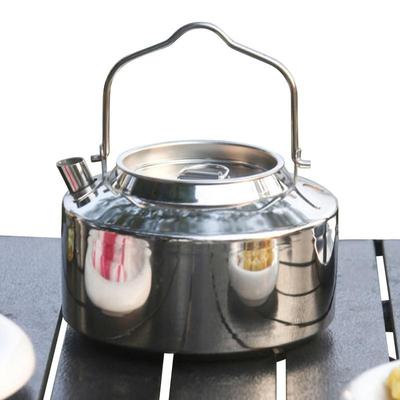 Open Fire Kettle 1.4L Stove Top Tea Water Kettle Stainless Steel Kettle Portable Large Capacity Camping Kettle Accessory