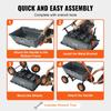 Poly Garden Dump Cart Heavy-duty Yard Carts and Wagons 1500 lbs 13" Tires