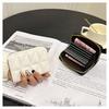 Lamb pattern organ card bag, women's multi-card position anti-theft brush, anti-degaussing bank card jacket, high-end exquisite card bag.