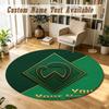 Round Rug Custom NameWerder Bremen FC Pattern Non Slip Carpet Home Floor Decor