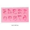 3Pcs  Letters Silicone Sugar Cake Mold Chocolate Mold Clay Mold Cake Baking Tools