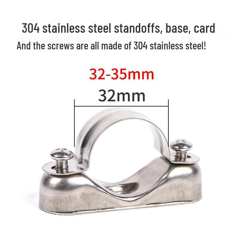 304 Stainless Steel Stand-Off Bracket & 316 Saddle Clamp