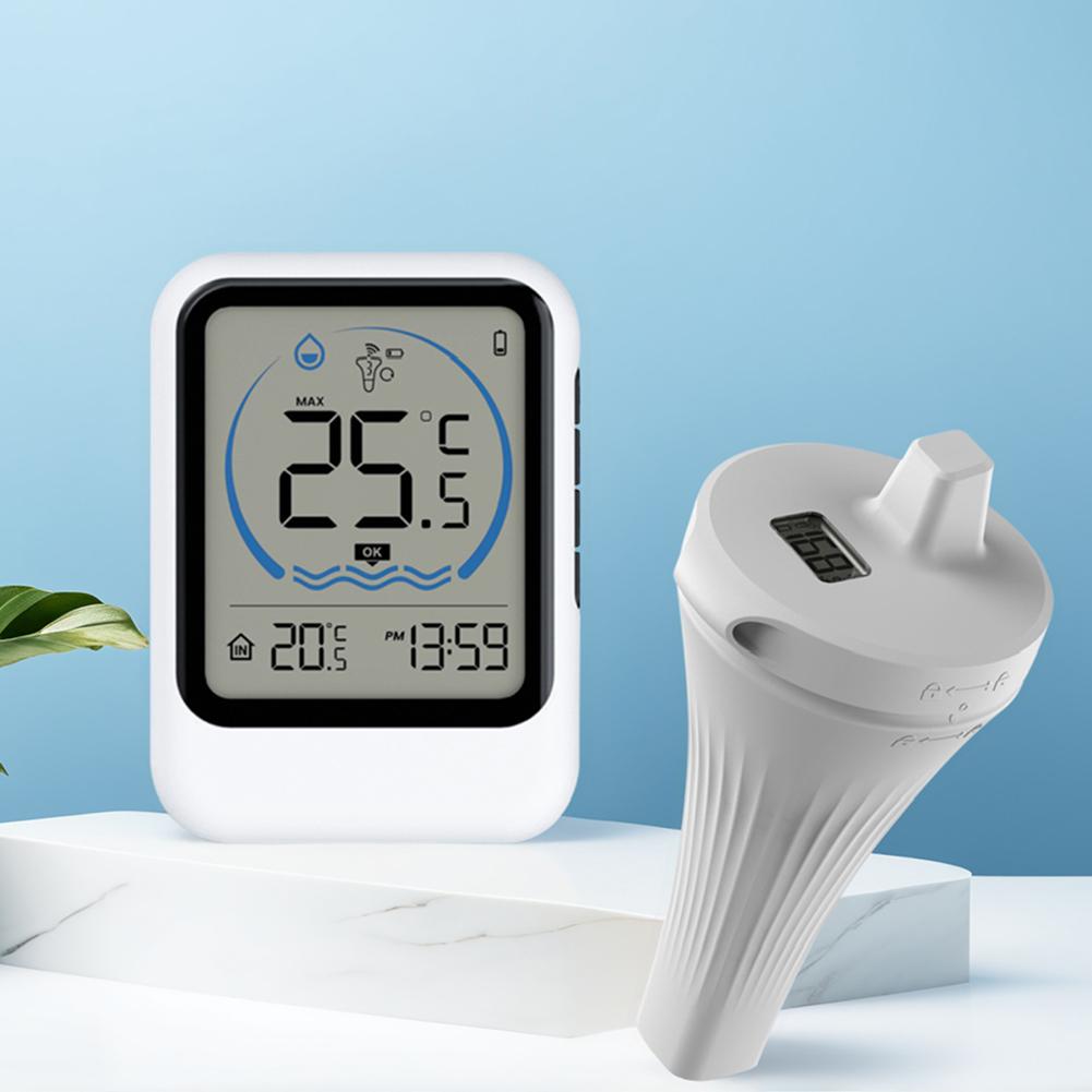 Smart Pool Thermometer IPX7 Waterproof Floating Pool Thermometer Easy Read Swimming Pool Thermometer for Swimming Pools China Mainland