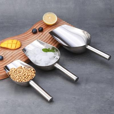 Stainless Steel Ice Scoop Multipurpose Metal Ice Scoop for Ice