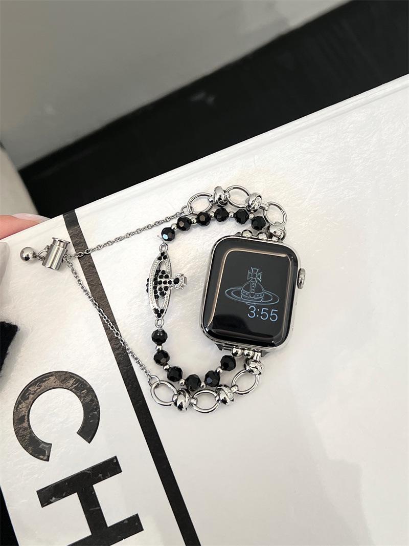 

Елегантний металевий браслет Queen Mother для Apple Watch 10, 9, SE, 8, 7 - Має ланцюжок з 654 намистин. 42mm (1st/2nd/3rd Gen)/44/45/46/49mm Universal