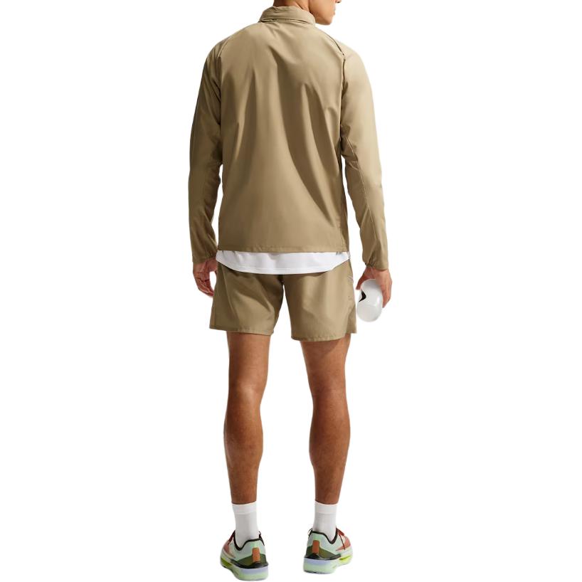 Nike MILER Running Jackets Men's Hazelnut Hooded Non Detachable Modera