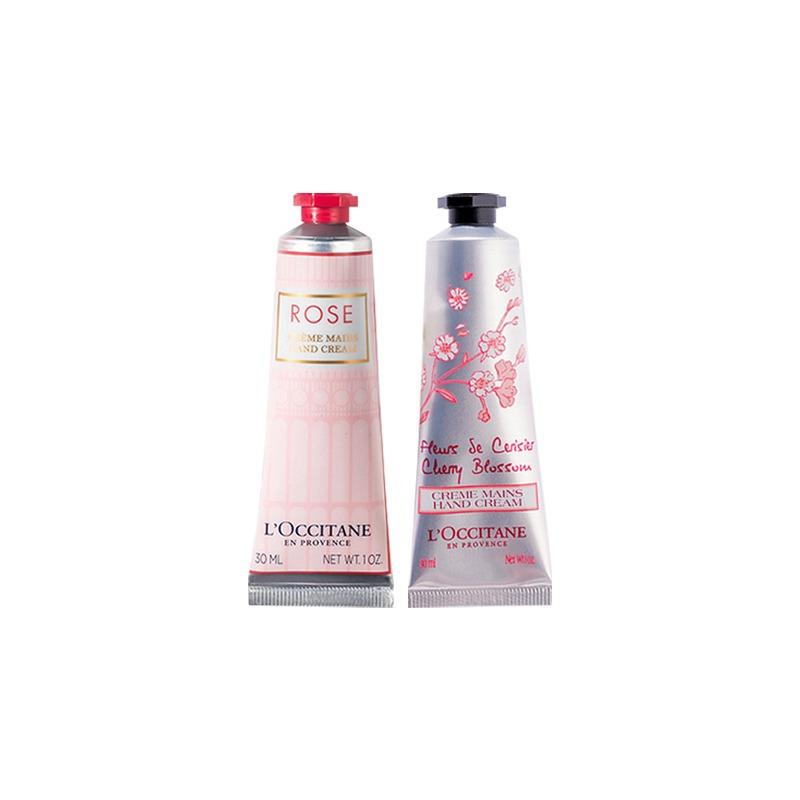 L'Occitane Cherry Blossom + Moisturizing Moisturizing Moisturizing Sakura + Rose Hand Cream Set