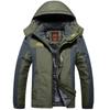 Men's Jacket Winter Outdoor Warm Men's Gorpcore Waterproof Thick Fleece Parka Snow Hiking Casual Windproof Hooded Coat
