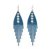 Silver Tassel Diamond-Inlaid Bohemian Long Earrings - Lightweight Luxury Dangles