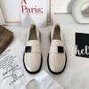 Mary Jane Small Leather Shoes Female British Style French  Spring And Summer Retro New Loafer Shoes Thick Bottom Niche Jk Shoes