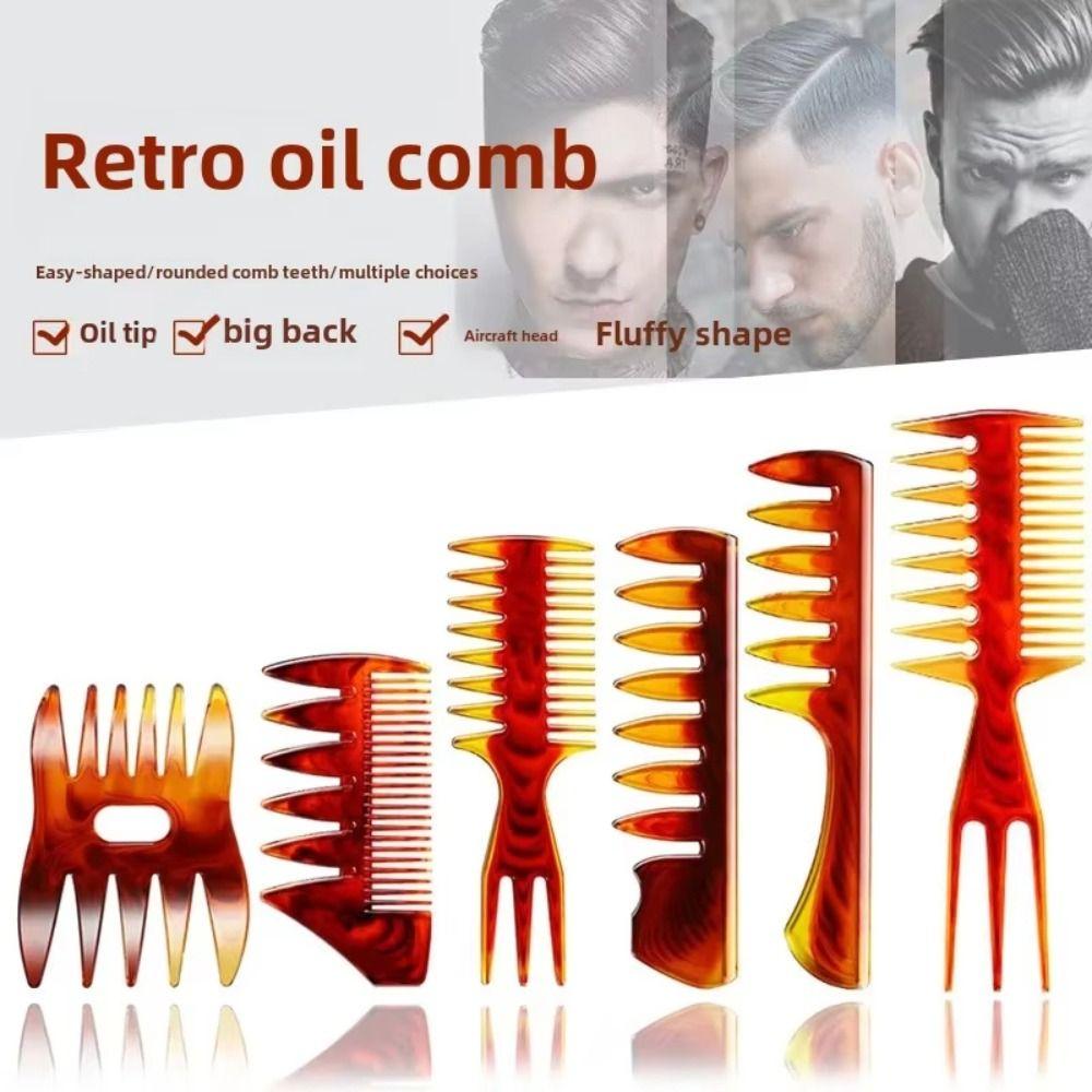 Flat Double-Sided Flat Comb Wide Toothed Hair Oil Head Comb Vintage Wide Tooth Comb