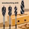 10mm-25mm Twist Drill Bit Set Four-slot Wood Fast Cut Auger Auger Drill Bit  Wood Cut