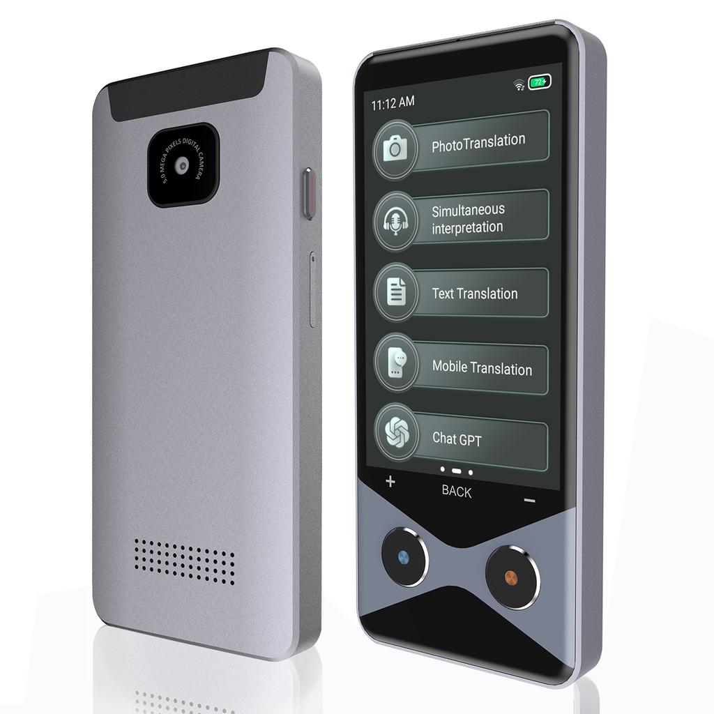 Language Translator Device Real-Time Translation Device Support 137 Languages 3.7    Touchscreen Portable Recording Photo Translator for Travel Busi