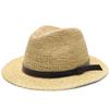 Übergröße 63CM Lafite-Gras Neuer Panama-Jazz-Strohhut für Herren und Damen, für den Außenbereich, Sonnenschutz, Sonnenhut, Sommer, UV-Schutz UPF 50+, Strandhut