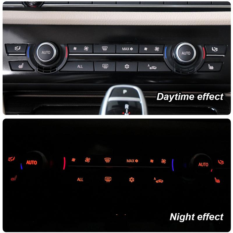 Car Dashboard Air Conditioner AC Button Heater Switch Cover For BMW 5/6/7 Series 5GT F10 F11 F18 F06 F12 F01 F02