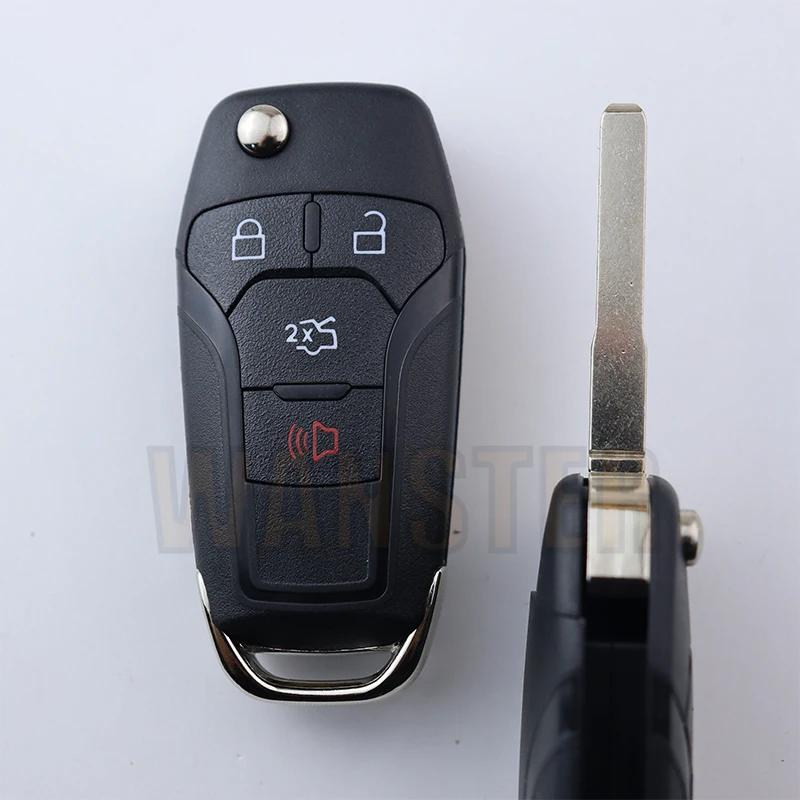 2 3 4 Bottons Car Key Fob Case Shell Housing For Ford Fusion Mk2 Mk7 2013 2014   Edge Explorer Ranger Escort F150 F250