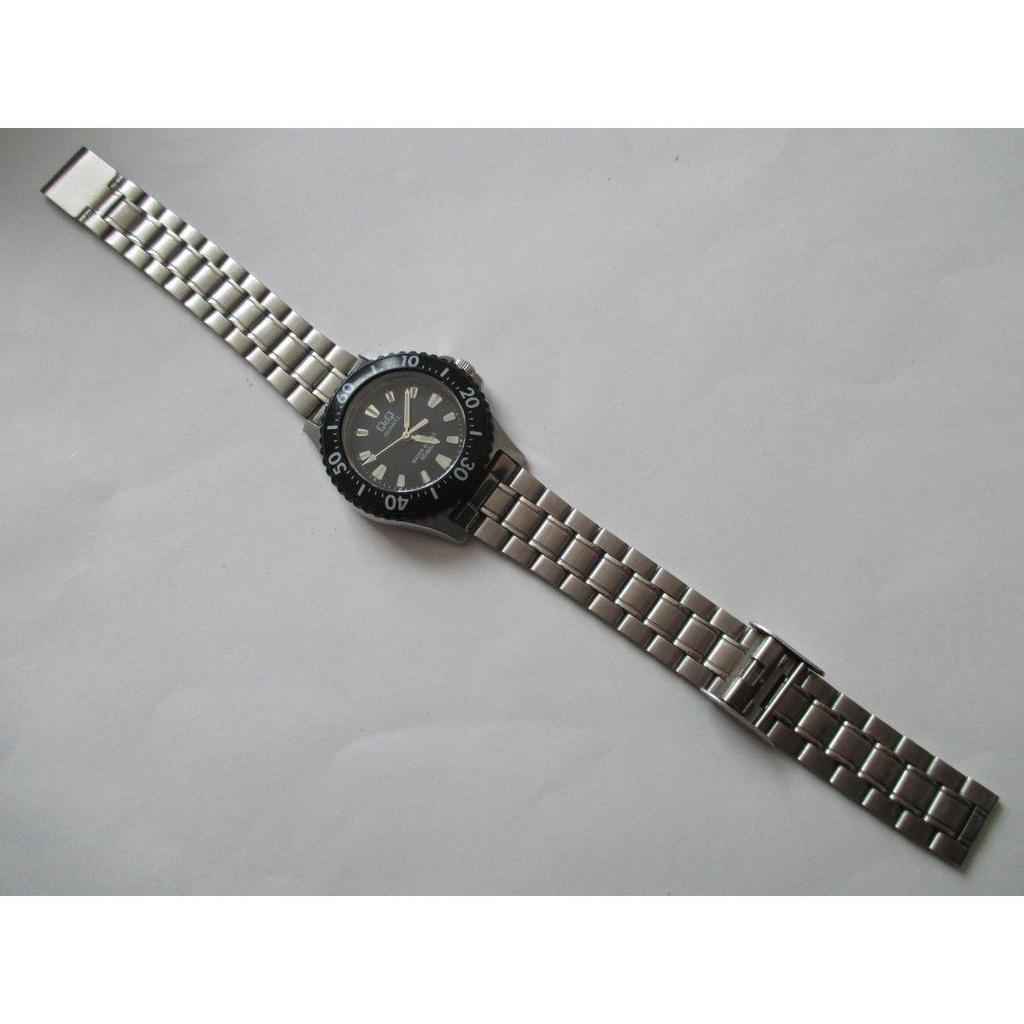 Used Q&Q 2035 Black Dial Diver's Men's Quartz Watch