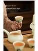 Panda Ru Kiln Kung Fu Tea Set: 2024 Gaiwan & Teapot, Ideal for Home or Gift