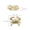 Brass Crab Cabinet Door Handles Nautical Pulls Decorative Ocean Theme Drawer Knobs Retro Sea Style Home Decor
