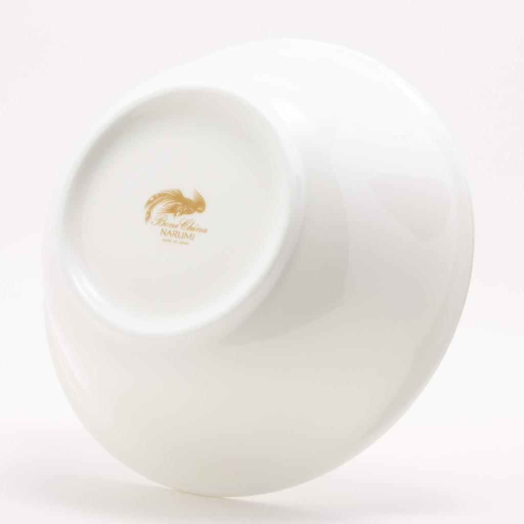 NARUMI Bowl, Plate, Chinese Cuisine Dish, White, 19cm, Noodle Bowl, Microwave Safe, Made In Japan, 8906-3380