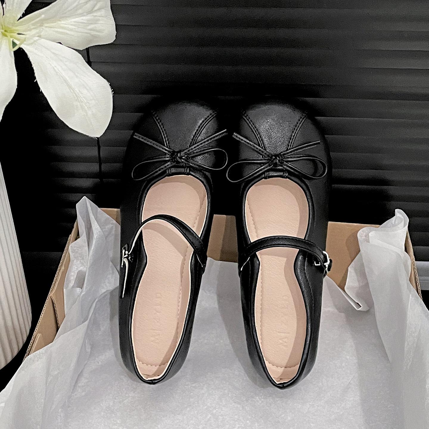 

Серебристые французские ретро туфли-лодочки на плоской подошве с внутренней платформой, увеличивающей рост, с открытым мыском, женские, лето 2025, новые, универсальные туфли Мэри Джейн для юбки 35 чёрный