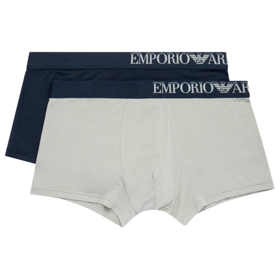 Emporio Armani Ss24 Letter Logo Waistband Boxer Briefs 2-Pack Men underwear 111210-4R733-19555 S