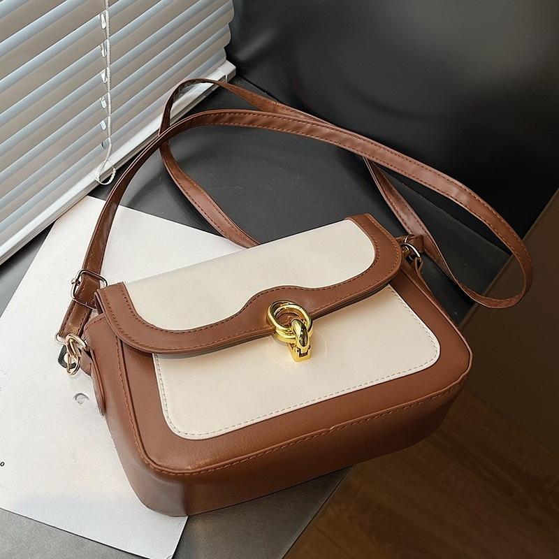 

Висококласна, нішева сумка через плече для жінок, стильна маленька квадратна сумка на одне плече бежевий