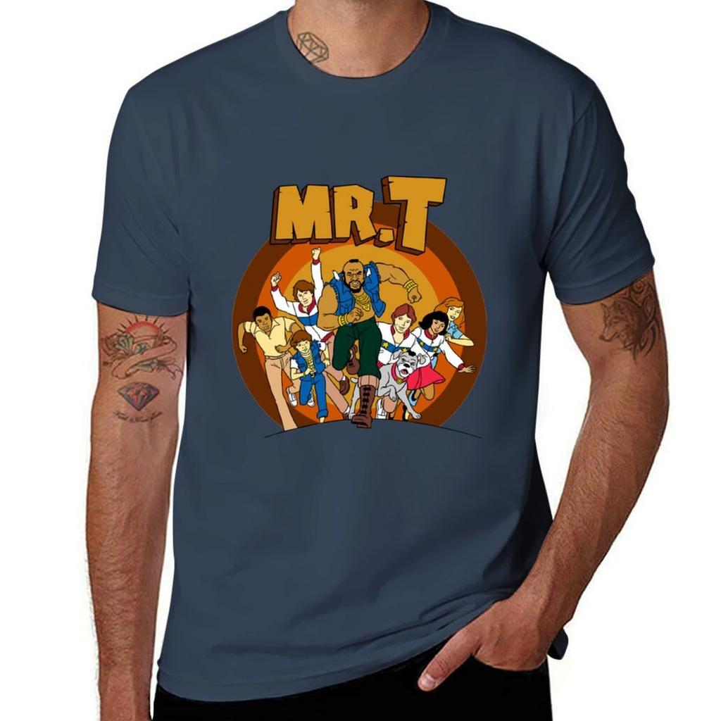 Mr T Cartoon Tshirt Basic Regular Fit Casual Tshirt