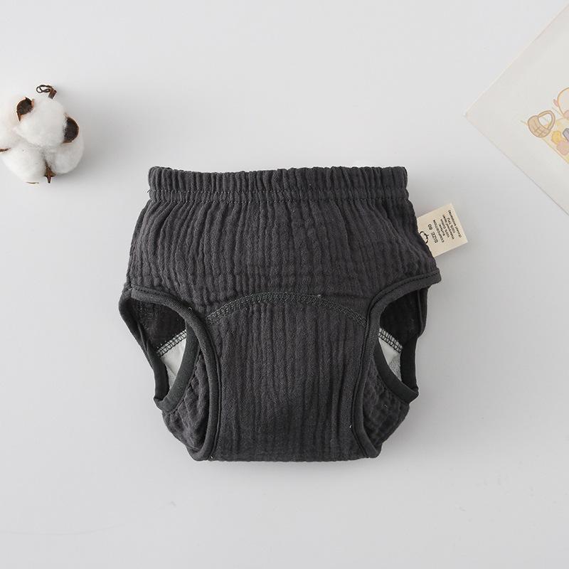 Korean Style Winged Baby Gauze Pull-up Pants: Pure Cotton Diaper Cover & Training Pants