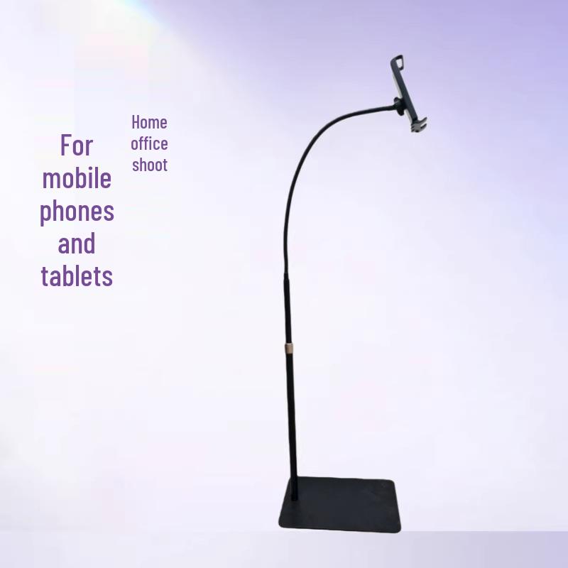 Adjustable Floor Stand for Live Streaming with Phone/Tablet Holder