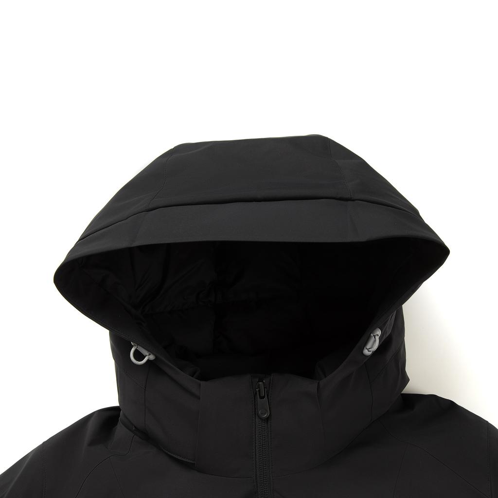 Li-Ning Hot Pot Down Jacket Series Sports Fashion Versatile Casual Windproof Water-Repellent Warm Hooded Down Jacket Women Outerwear AYMV402-2