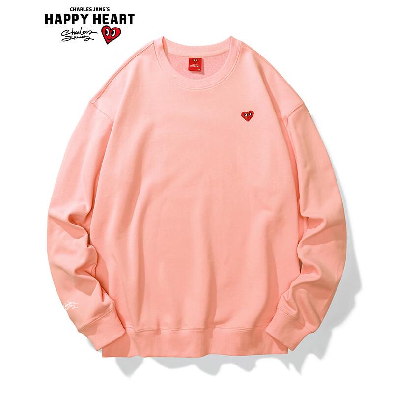 Charles Heart Logo Unisex Loose Crewneck Sweatshirt L