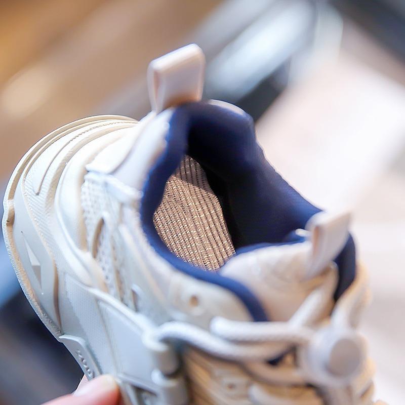 Children's Sports Shoes Spring and Autumn New Girls' Dad Shoes Breathable Mesh Casual Versatile Boys' Running Shoes Tide