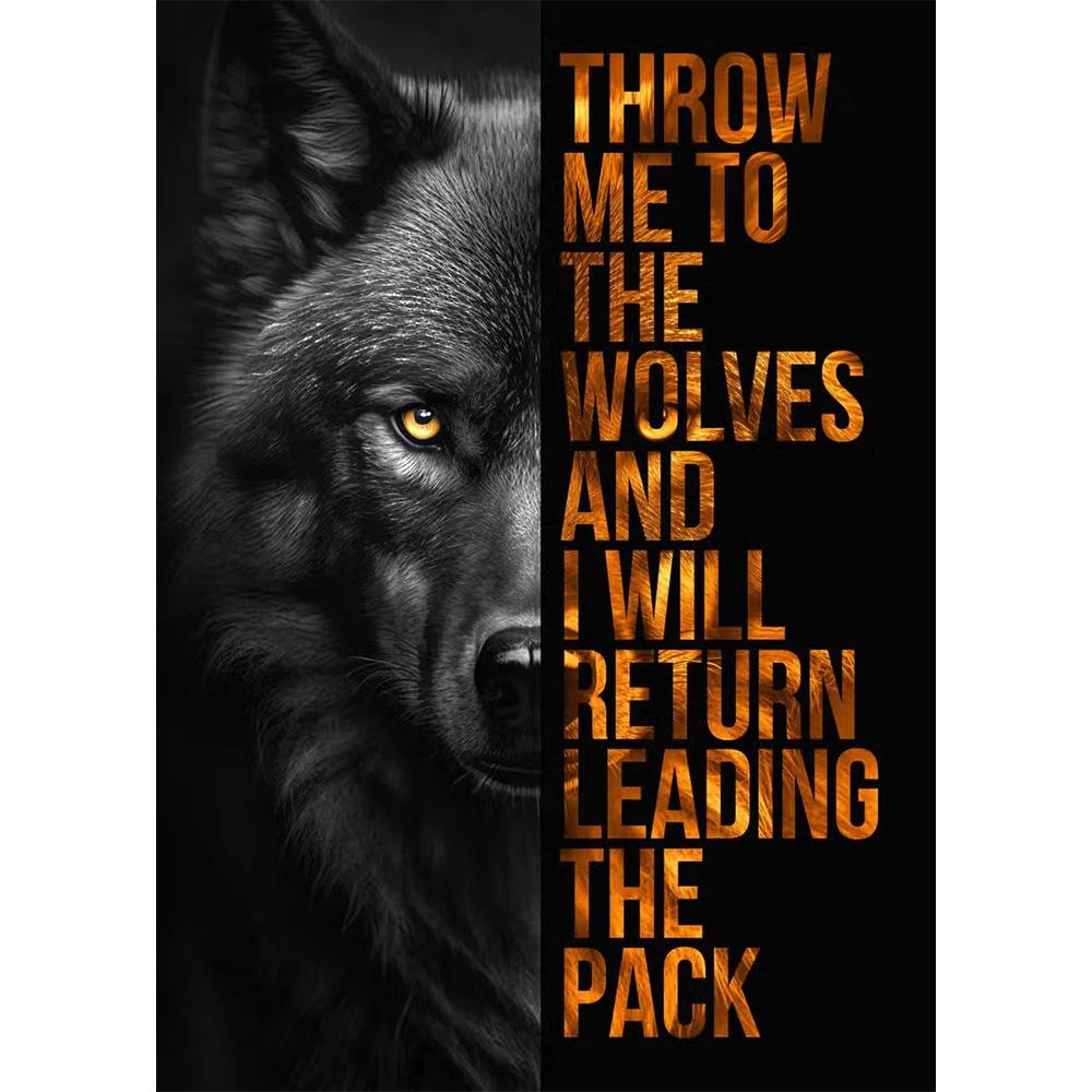 Animal Motivation Poster Panther Lion Motivational Canvas Posters Prints Canvas Painting Focus Conquer Fearless Mural Wall Decor