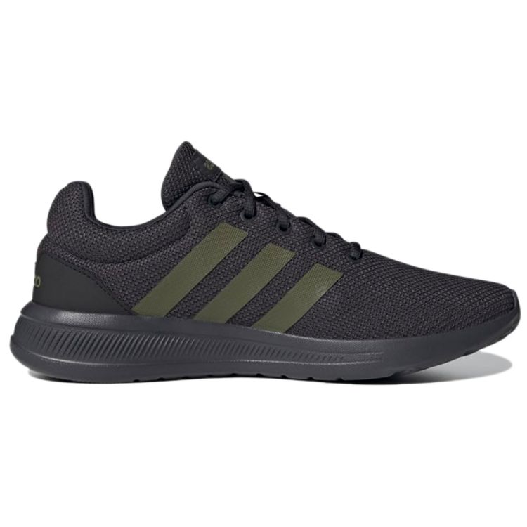 Adidas Neo Lite Racer 2.0 Fabric Classic Logo Sports Low-Top Lifestyle Shoes Men Sneakers Black Green GY7638