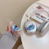 Applicable Apple headset AirPods max earphone cover transparent painted cartoon Stitch protective case cute