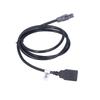 4 Pin USB Cable Adapter Male Cord Extender 102cm 40.16in Long Black ABS Replacement for Nissan Teana