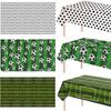 Disposable Football Theme Tablecloth Plastic Soccer Banner Soccer Table Cover  Table Decor