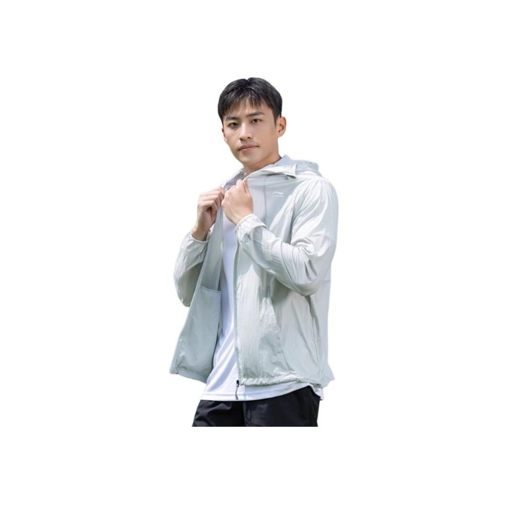 Li-Ning Outdoor Lightweight Quick-Dry Breathable UV Protection Cycling Hiking Casual Hooded Sun Protection Jacket Unisex jackets LNYV060-4