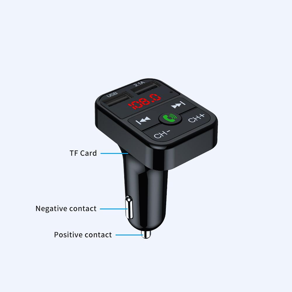 Car Charger FM Transmitter Bluetooth Audio Dual USB Car MP3 Player Autoradio Handsfree Charger Fast Charger Car Accessories