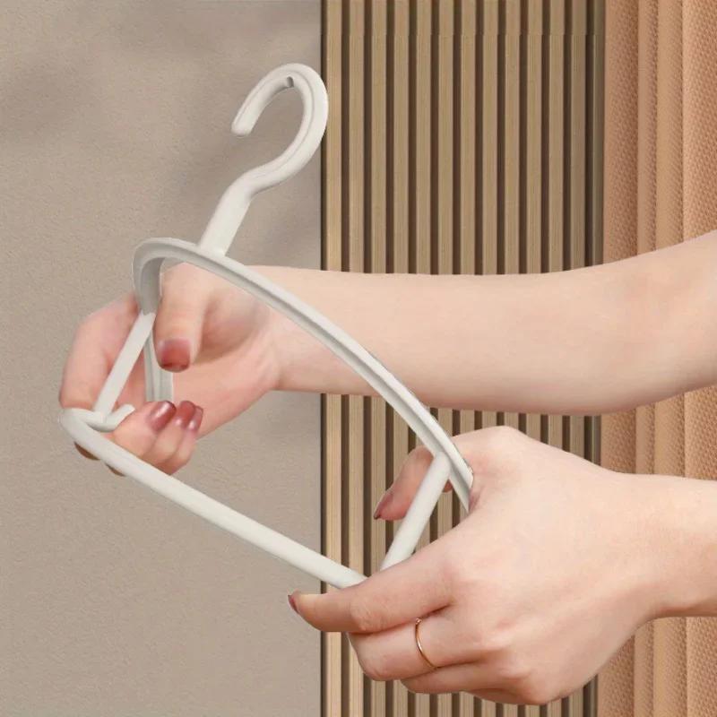 New 2/14pcs Household Non-slip Hanger, Thick And Wide Shoulder Plastic Drying Rack, Used To Hang Clothes Wholesalers
