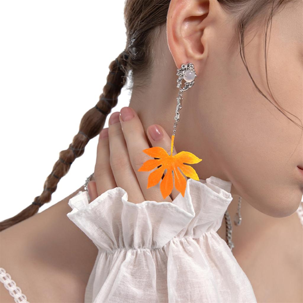 Silicone Pendant Mold Earring Molds Maple Leaf Shape Jewelry Molds Silicone Texture Present for Jewelry Enthusiasts