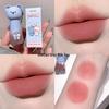 Gegebear Soft Matte Lip Mud: Cute Bear Lipstick Pendant for Parties & Students