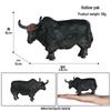 Children's Farm Animal Models: Cow, Pig, Rooster, Donkey, Duck, Cat, Sheep - Plastic Toy Set
