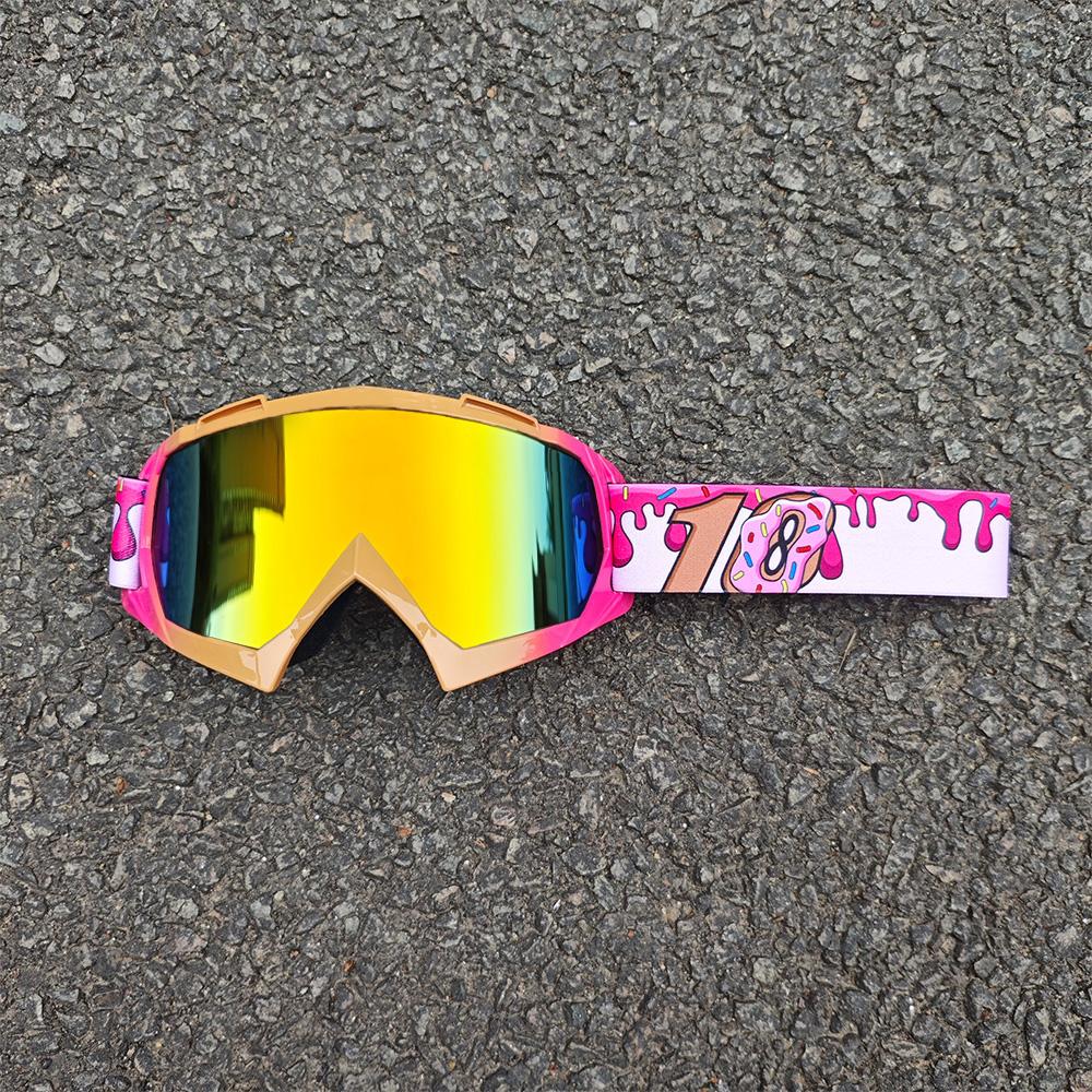 2025 Motorcycles Ski Goggles Cycling Riding Glasses Personalized Printing Ski Goggles Windbreak Ventilate Anti-Glare Goggles