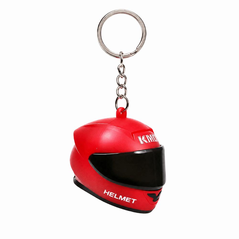 3D Helmet Keyring Light LED Creative Bag Key Pendant Party Favor